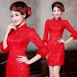 结婚旗袍欧美图片